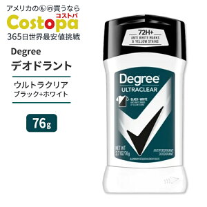 Degree Men ���[�V�����Z���X �E���g���N���A �u���b�N&�z���C�g �f�I�h�����g �� �j�I�C�΍� 76g (2.7oz) Degree Men MotionSense UltraClear Black+White Antiperspirant Deodorant Stick 2.7 oz