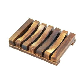 【在庫限り】SAYGOGO バスルーム ソープホルダー 石鹸 天然木製 スポンジ / Bathroom Wooden Soap Case Holder Natural SAYGOGO