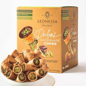 ���I�l�b�T �h�o�C �`���R���[�g�R�[�� 135g Leonessa Dubai Chocolate Cones 4.7 oz �y�����񂹏��i�z