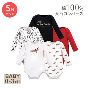 yő2000~OFFN[|znh\xr[ Rbg xr[ p[X  5Zbg {W[ Hudson Baby Cotton Long-Sleeve Bonjour ǂ   ̎q n[g