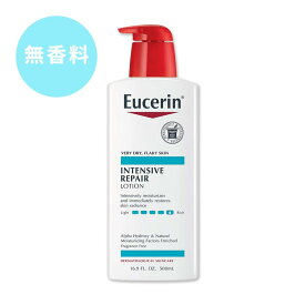 ユーセリン インテンシブ リペア ローション 無香料 500ml (16.9fl oz) Eucerin Intensive Repair Lotion スキンケア 保湿 うるおい 滑らか【お取り寄せ商品】【合わせて買いたい】