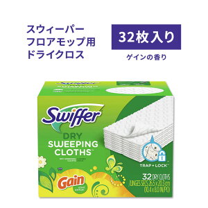 �X�E�B�t�@�[ �X�E�B�[�p�[ �h���C�N���X �}���`�T�[�t�F�X �Q�C���̍��� 32������ Swiffer Sweeper Dry Sweeping Pad Refills Hardwood Floor ��芷���V�[�g�y�����񂹏��i�z
