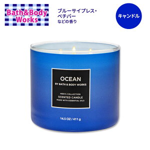 �o�X&�{�f�B���[�N�X �I�[�V���� 3�{�c�L�����h�� 411g (14.5oz) Bath&Body Works Ocean 3-Wick Candle ���� �t���O�����X �����Y