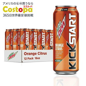 yő2000~OFFN[|z}Eef[ LbNX^[g IWVgX 12ʃZbg Mountain Dew Kickstart, Orange Citrus, 16 Fl Oz (Pack of 12)y񂹏izy킹Ĕz