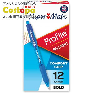 yAJtFAzy[p[Cg gN^u{[y u[ 12{  Paper Mate Profile Retractable Ballpoint Pens, Bold Point (1.4mm), Blue, 12 County񂹏izy킹Ĕz