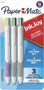 yAJtFAzy[p[Cg CNWCNAggN^u{[y 4Fy3{ Paper Mate InkJoy Quatro Retractable Ballpoint Pens, Medium Point, Assorted Colors, 3 Packy񂹏iz