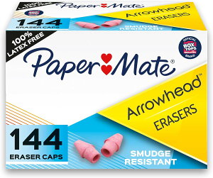yAJtFAzy[p[Cg A[wbh LbvS 144Paper Mate Arrowhead Pink Pearl Cap Erasers, 144 County񂹏izy킹Ĕz
