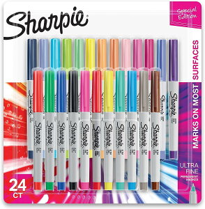 【アメリカフェア】シャーピー カラーバースト パーマネントマーカー 極細 24色入りSharpie Color Burst Permanent Markers, Ultra-Fine Point, Assorted Colors, 24 Count【お取り寄せ商品】【合わせて買いたい】