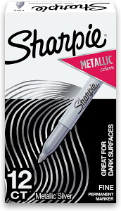 yAJtFAzV[s[ ^bN p[}lg}[J[ Vo[  12{ Sharpie Metallic Permanent Markers, Fine Point, Silver, 12 County񂹏izy킹Ĕz