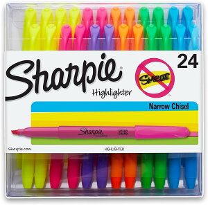 yAJtFAzV[s[ |PbgnCC^[ `Y`bv 24{ Sharpie Pocket Highlighters Chisel Tip Highlighters, Assorted Colors, 24 County񂹏izy킹Ĕz