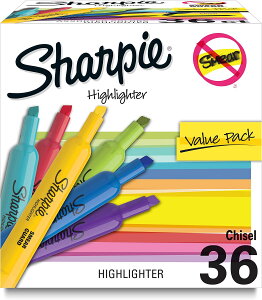 yAJtFAzV[s[ nCC^[ `Y 12F v36{ Sharpie Tank Highlighters, Chisel Tip, 12 Assorted Fashion Colors, Chisel Tip, Value Pack, 36 County񂹏izy킹Ĕz