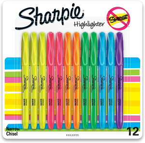 �y�|�C���gUP��1��0��-12��9���z�V���[�s�[ �|�P�b�g�X�^�C�� �n�C���C�^�[ 12�F���� Sharpie Pocket Style Highlighters, Assorted Fluorescent, 12 Count, Chisel Tip�y�����񂹏��i�z�y���킹�Ĕ��������z