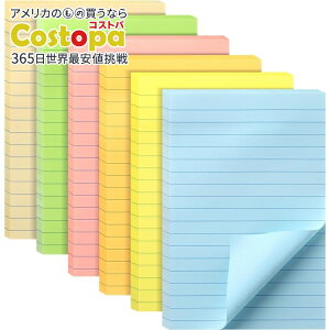 yAJtFAzMr.y rt 45×6Zbg pXeJ[ Mr. Pen- Lined Sticky Notes 4x6, 6 Pads, 45 Sheet/Pads, Pastel Colorsy񂹏izy킹Ĕz