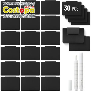 yAJtFAzMr.y oXPbg x Nbv 30 `[N}[J[2{tMr. Pen- Basket Labels Clip On Set, 32 pcs, 30 Removable Bin Labels Clip On with 2 Chalk Markers y񂹏izy킹