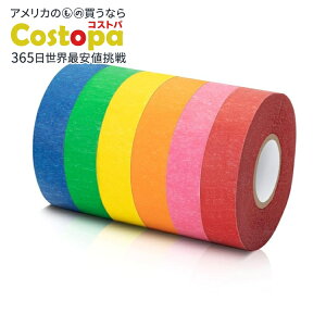 yő2000~OFFN[|zMr.y J[}XLOe[v 6Zbg Mr. Pen- Colored Masking Tape, Colored Painters Tape for Arts and Crafts, 6Pack, 0.6 x15Yardy񂹏izy킹Ĕz