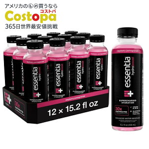 �G�b�Z���e�B�A�E�H�[�^�[LLC �����{�g������E�H�[�^�[ 450mL 12�{ ���Y�x���[�U�N�� Essentia Water LLCHydroboost Enhanced Bottled Water, Raspberry Pomegranate 15.2 fl. oz.�y�����񂹏��i�z�y���킹�Ĕ�������