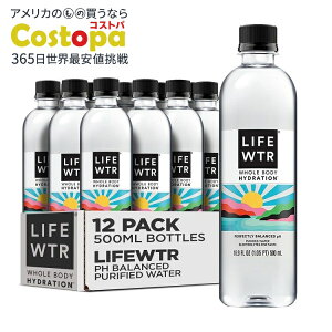 yő2000~OFFN[|zCtWTR v~A 500ml 12{ LIFEWTR Premium Purified Water pH Balanced with Electrolytes, 500ml (Pack of 12)y񂹏izy킹Ĕz