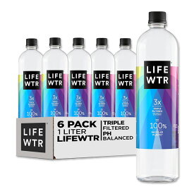 ライフWTR プレミアム精製水 1L 6本 LIFEWTR Premium Purified Water pH Balanced with Electrolytes, 1L (Pack of 6)【お取り寄せ商品】【合わせて買いたい】