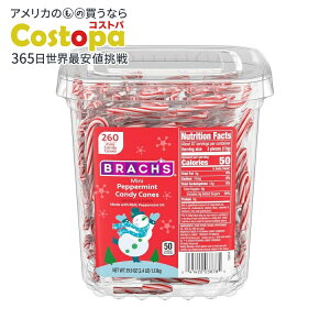�u���b�` �~�j�L�����f�B�P�C�� �y�p�[�~���g 260���� Brach's Mini Candy Canes, 260 ct �y�����񂹏��i�z�y���킹�Ĕ��������z