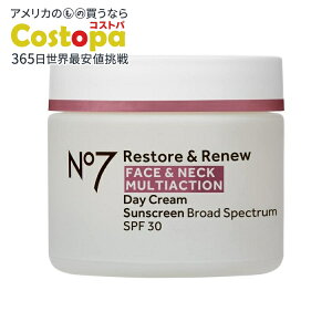 yő2000~OFFN[|zNo7 XgAj[ }`ANV tFCXlbN SPF 30 fC N[ No7 Restore & Renew Multi Action Face & Neck SPF 30 Day Creamy񂹏izy킹Ĕ
