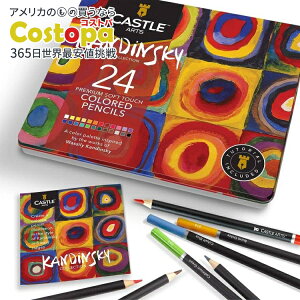 yAJtFAzLbXA[gTvC 24 FMZbg Castle Arts Themed 24 Colored Pencil Set in Tin Box, perfect eKandinskyf inspired colors. y񂹏izy킹Ĕz