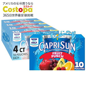yő2000~OFFN[|zJvT t[cp` ̂܂܈߂W[Xi40܁A10ܓ4j Capri Sun Fruit Punch Ready-to-Drink Juice (40 Pouches, 4 Boxes of 10) y񂹏izy킹Ĕ