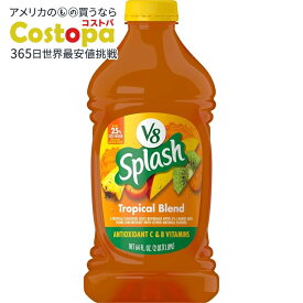 V8 スプラッシュ トロピカル ブレンド フレーバー ジュース Splash Tropical Blend Flavored Juice Beverage, 64 fl oz Bottle 【お取り寄せ商品】【合わせて買いたい】