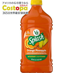 yő2000~OFFN[|zV8 XvbV IW pCibv t[o[ W[X Splash Orange Pineapple Flavored Juice Beverage, 64 FL OZ Bottle y񂹏izy킹Ĕz