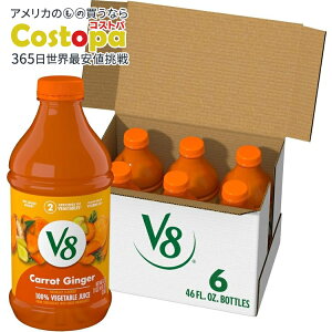 yő2000~OFFN[|zV8 LbgWW[ 100% ؃W[X Carrot Ginger 100% Vegetable Juice, 46 fl oz Bottle (6 Pack) y񂹏izy킹Ĕz