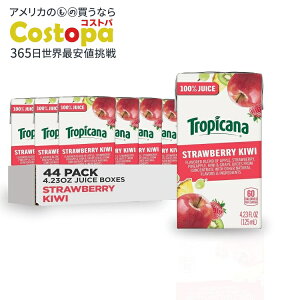 �C�O�� �g���s�J�[�i 100% �W���[�X �{�b�N�X �X�g���x���[ �L�E�CTropicana 100% Juice Box, Strawberry Kiwi, 4.23oz (Pack of 44) �y�����񂹏��i�z�y���킹�Ĕ��������z
