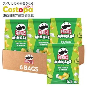 yő2000~OFFN[|zvOY vOX ~OY ptXibN fBsNX`i6܁j Pringles Mingles Puffed Snacks, Dill Pickle and Ranch, Salty Snacks (6 Bags) y񂹏iz
