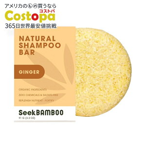 �V�[�N�o���u�[ ���C�X�V�����v�[�o�[ �W���W���[ 91g Seek Bamboo - Natural Shampoo Bar Ginger 3.2oz �y�����񂹏��i�z�y���킹�Ĕ��������z