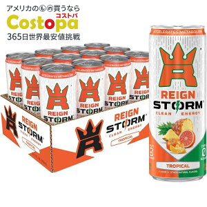 CXg[ gsJ GiW[hN 355ml 12{ REIGN Storm, Tropical, Energy Drink, 12 Fl Oz (Pack of 12) y񂹏izy킹Ĕz