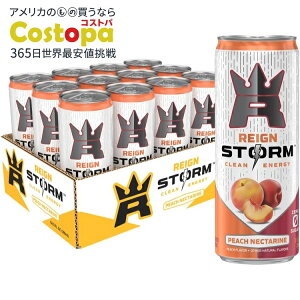 CXg[ s[`lN^ GiW[hN 355ml 12{ REIGN Storm, Peach Nectarine, Energy Drink, 12 Fl Oz (Pack of 12) y񂹏izy킹Ĕz