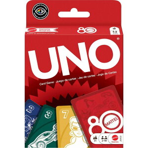 �}�e���Q�[�� UNO 80���N�L�O ���r�[���b�h �J�[�h�Q�[�� 2�`10�l�p 7�Έȏ� Mattel Games UNO 80th Anniversary Ruby Red Card Game 2-10 Players Ages 7+ �y�����񂹏��i�z