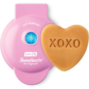 [�����]�_�b�V�����X�C�[�g�n�[�c �~�j���b�t�����[�J�[ XOXO �s���N Dash & Sweethearts Mini Waffle Maker XOXO Pink �y�����񂹏��i�z