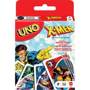 �}�e���Q�[�� UNO X-MEN �J�[�h�Q�[�� �}�[�x���f�U�C�� 2�`10�l�p 7�Έȏ� Mattel Games UNO X-Men Card Game Marvel-Inspired Deck 2-10 Players Ages 7+ �y�����񂹏��i�z