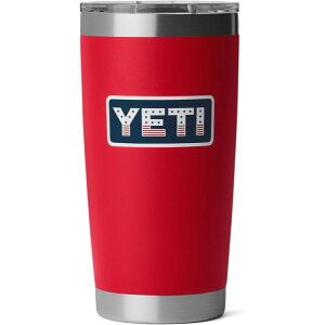 �C�G�e�B �����u���[ �X�e�����X �^��f�M�^���u���[ �}�O�X���C�_�[���b�h 591mL ���b�h/�o�b�W YETI Rambler 20oz Stainless Steel Tumbler with MagSlider Lid Red/Badge �y�����񂹏��i�z