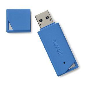 BUFFALO USB3.1(Gen1)�Ή� USB�������[ �o�����[���f�� 64GB �u���[ RUF3-K64GB-BL