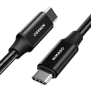 NIMASO USB C Type C �P�[�u�� USB3.2 Gen2�y100W/5A�}���[�d PD�Ή� 4K / 60Hz �f���o�� 1m�z �^�C�vc �P�[�u�� iPhone16/ 15 �V���[�Y MacBook�AiPad mini6�AiPad Pr