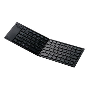 �G���R��(ELECOM) �L�[�{�[�h Bluetooth �܂肽���� �}���`�y�A�����O �u���b�N TK-FLP01BK