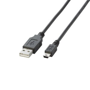 �G���R�� USB�P�[�u�� �yminiB�z USB2.0 (USB A �I�X to miniB �I�X) �m�[�}�� 1.5m �u���b�N U2C-M15BK