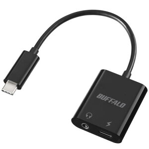 obt@[ I[fBI ϊ A_v^[ USB Type C to 3.5mm PD[d 100W nC] DAC ϋv iPhone 16Ή ubN BSMPCPD355BK