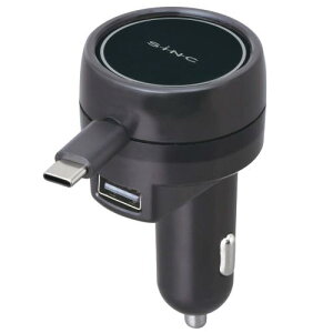 ZC(SEIWA) ԓpi J[`[W[ ԍڏ[d TYPE-CP[u USB|[g1 TYPE-A D594 [`[W[mini 12/24VԑΉ o3.0A+2.4A u[LED 2䓯[d 莮 0.5m