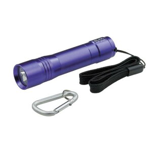 エルパ (ELPA) LEDカラーアルミライト LEDライト 懐中電灯 アウトドア 防水 連続点灯約10時間 バイオレット DOP-EP301(V)