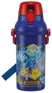 スケーター 子供用 Ag+ 抗菌プラスチック 水筒 480ml ポケットモンスター 22 男の子 日本製 PSB5SANAG-A