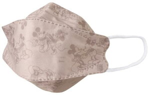 スケーター(Skater) 高機能 3D 立体 不織布 三層構造 マスク 普通サイズ ディズニー ミッキーマウス 5枚 MSKSH4-A