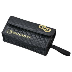 セイワ(SEIWA) カー用品 ティッシュカバー ハローキティ B&Gノンスリップティシュカバー ブラック KT559 置き型&吊り下げ 2WAY 底面 滑り止め付き ご家庭でも使用可能 HELLO KITTY ストラップ付き