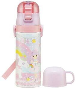 スケーター(Skater) 子供用 ステンレス 水筒 2way 直飲み 470ml コップ飲み 430ml リカちゃん 子供に優しい軽量タイプ 女の子 保温・保冷waterbottle スポーツボトル かわいい キッズ 子供 こども 水瓶