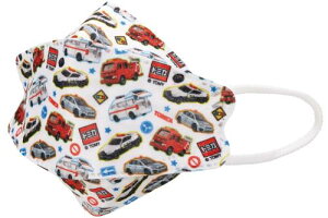スケーター(Skater) 3D 立体 不織布 三層構造 マスク 小さめ 子供サイズ トミカ 5枚 MSKSH3-A